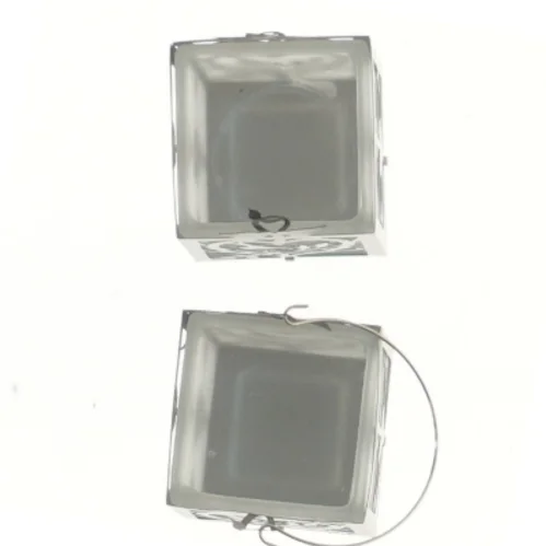 Metal fyrfadsstager med mønster fra Jette Frölich (str. 5x5x5 cm)