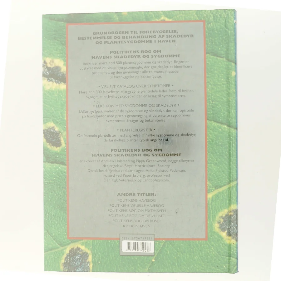 Politikens bog om havens skadedyr og sygdomme (Bog)