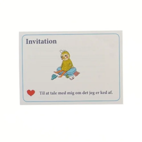 Invitation kort med illustration (str. 15x10,5 cm)