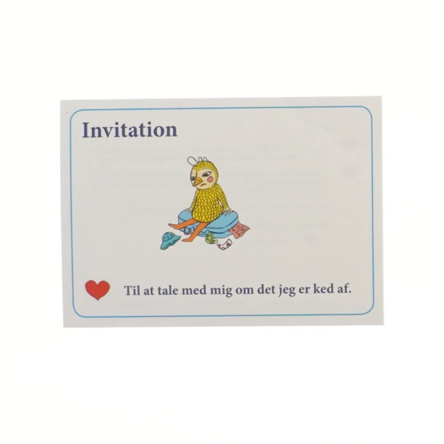 Invitation kort med illustration (str. 15x10,5 cm)