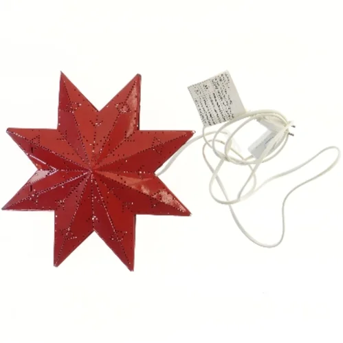 Rød stjerne lampe (str. Ø 30 cm)