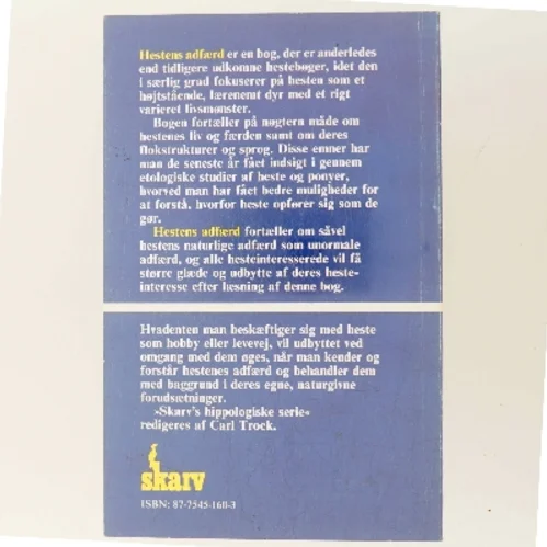 Hestens adfærd af H. B. Simonsen (Bog)