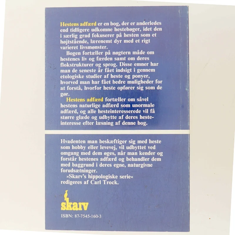 Hestens adfærd af H. B. Simonsen (Bog)