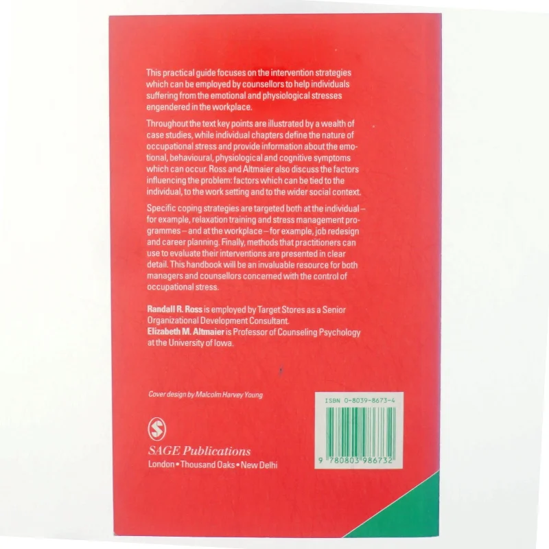 Intervention in occupational stress : a handbook of counselling for stress at work (Bog)
