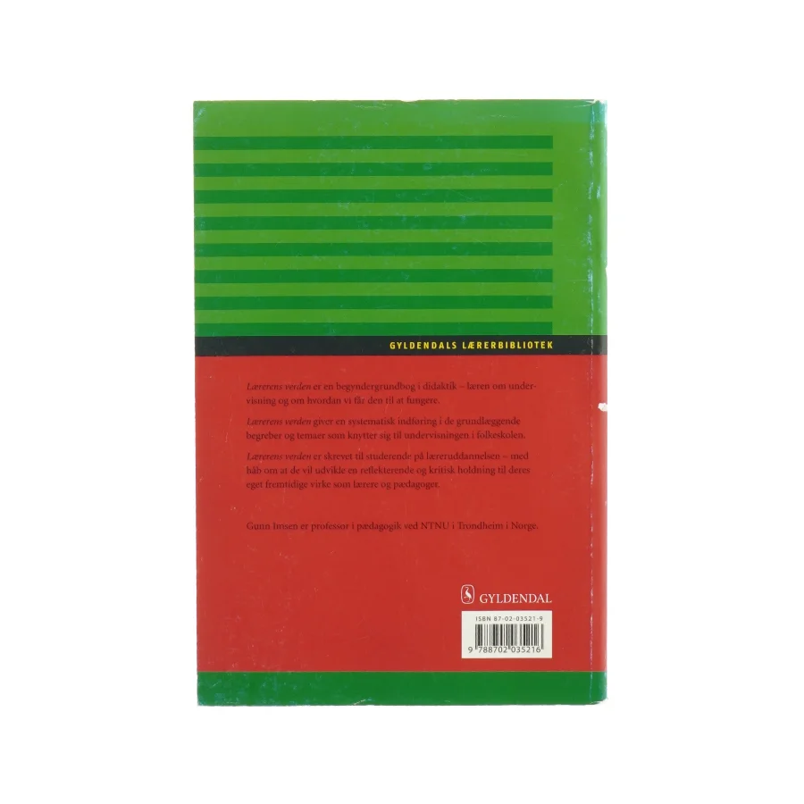 Lærerens verden af Gunn Imsen (Bog)