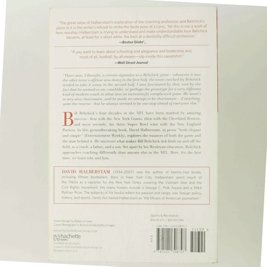 The Education of a Coach af David Halberstam (Bog) Bill Belicheck biografi
