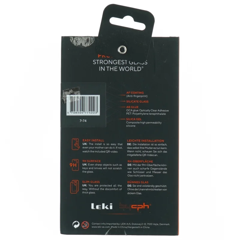 Skærmbeskytter til iPhone 13/13 Pro fra By Cph Glass (str. 18 x 10,5 cm)