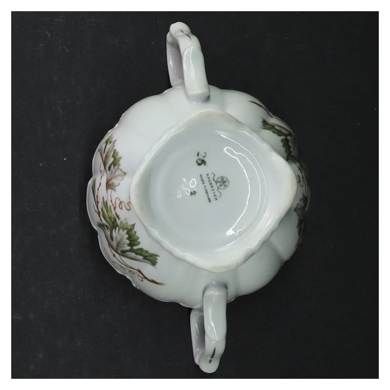 Sukkerkrukke med låg (str. Ø. 9,5 cm)