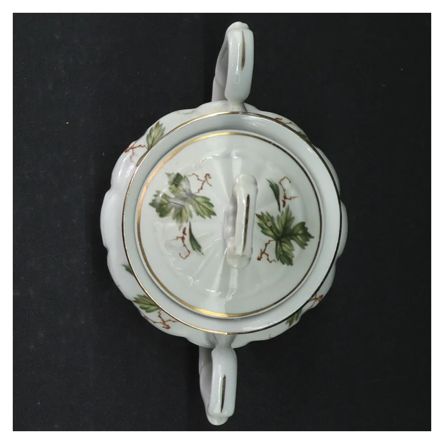 Sukkerkrukke med låg (str. Ø. 9,5 cm)