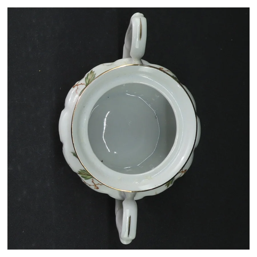 Sukkerkrukke med låg (str. Ø. 9,5 cm)