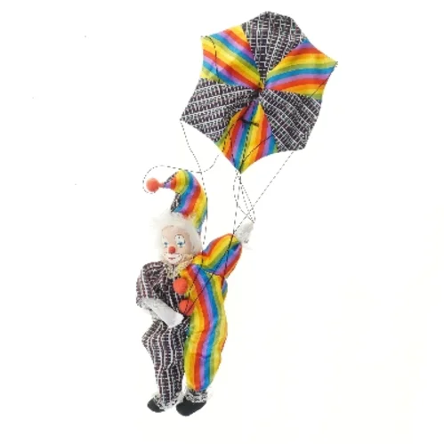 Klovn med faldskærm (str. 35 cm)