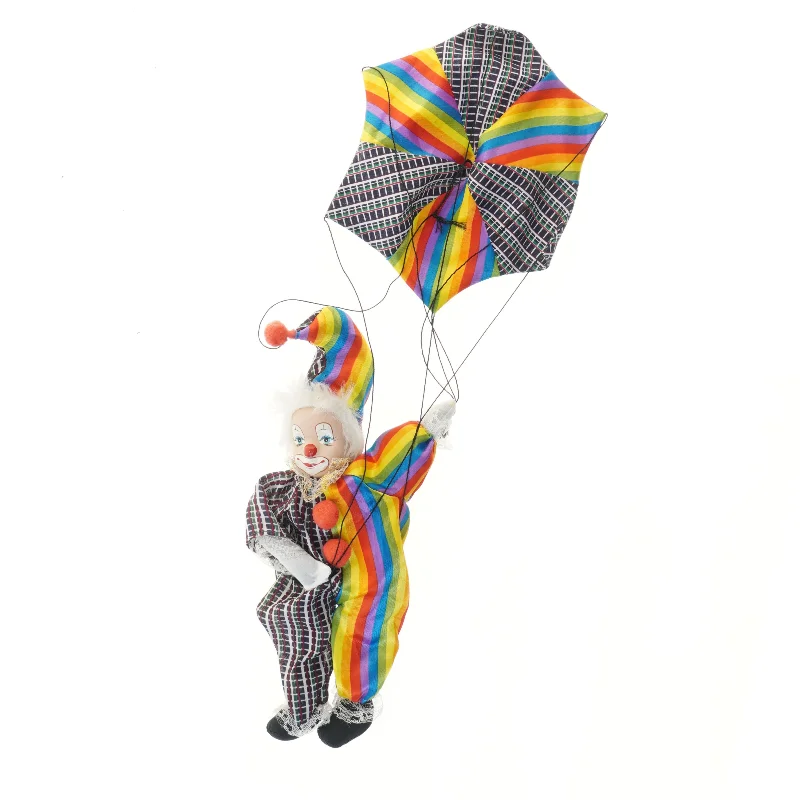 Klovn med faldskærm (str. 35 cm)