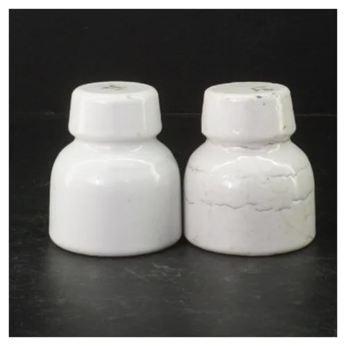 Porcelæn lysestager fra B&G (str. Ø 8 cm. længde, 9 cm)