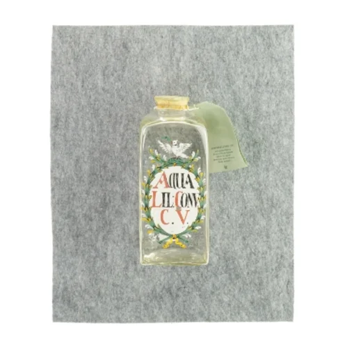 Apoteker flaske fra Holmegaard (str. LBH 9x10x22 cm)