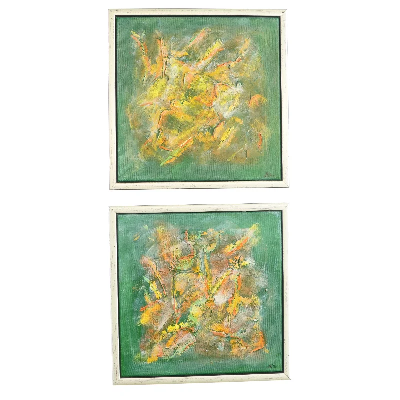 Akryl Malerier af Nilie (2 styks)