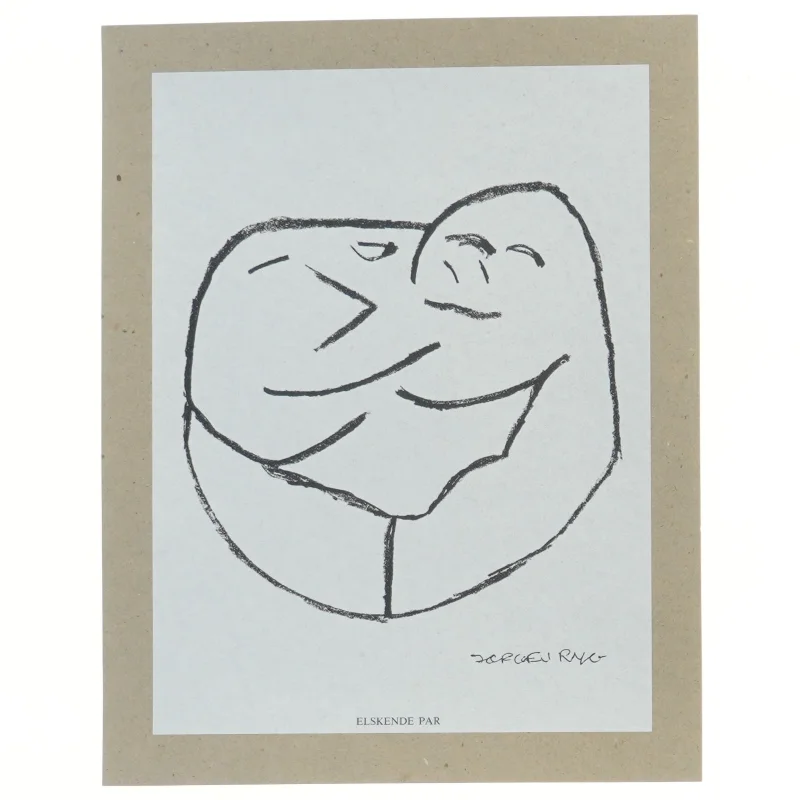 elskende par fra Jørgen Ryg (str. 30,5x24 cm)