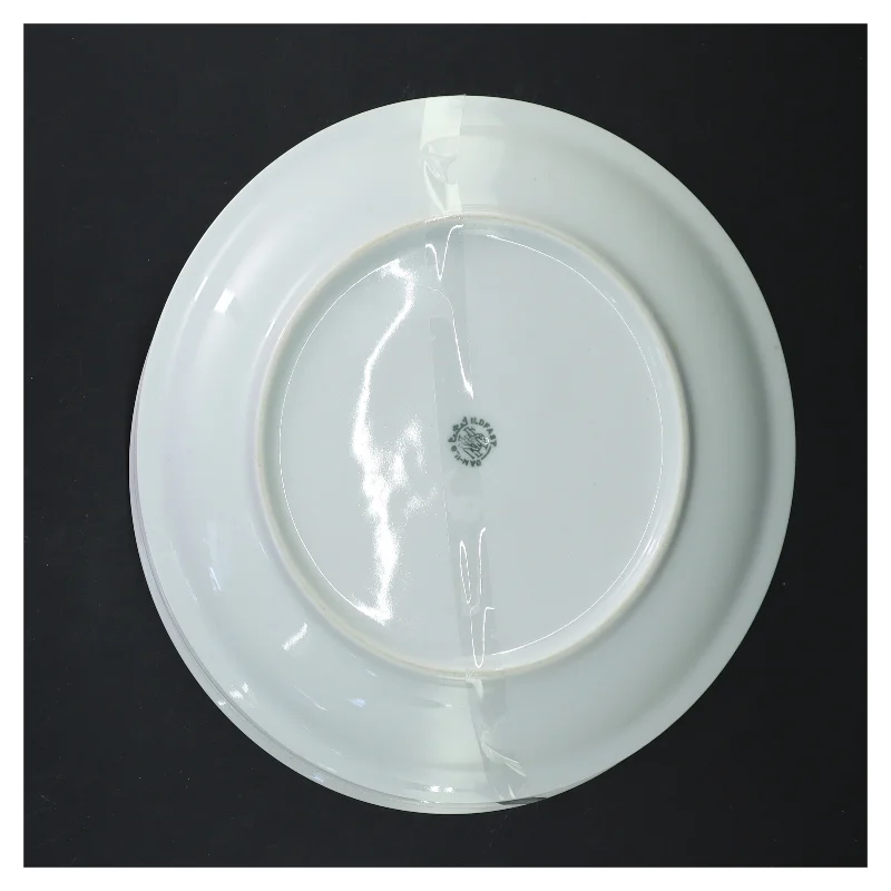 Blå dråbe fra lyngby porcelæn Sæt af 4 middagstallerkener (str. 4 styk, ø 21 cm)