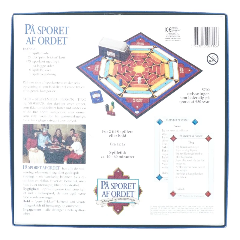 På sporet af ordet (Brætspil) (str. 27 x 27 cm)