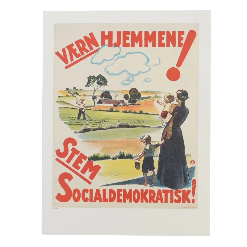 Politisk plakat (str. 40x30 cm)