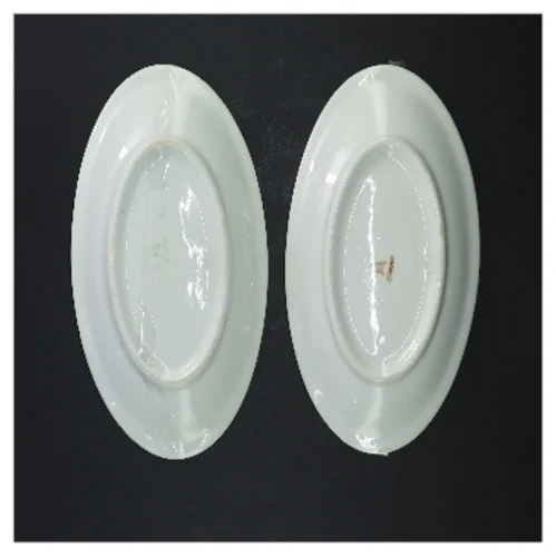 Snerle Fajance  fade med blomsterdesign (str. 23x12 cm) fra aluminia