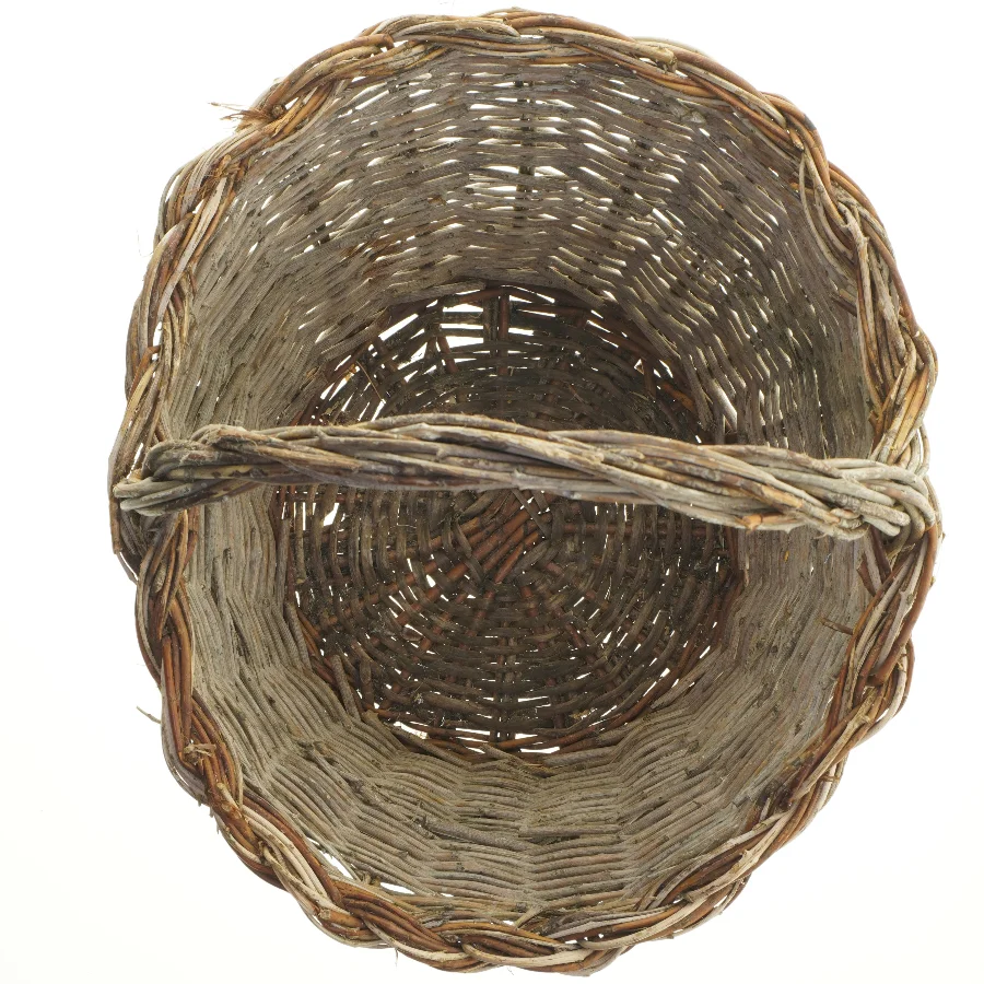 Flettet kurv (str. 36 cm. 25 cm)