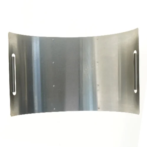 Metalfad med håndtag (str. 62x40 cm)