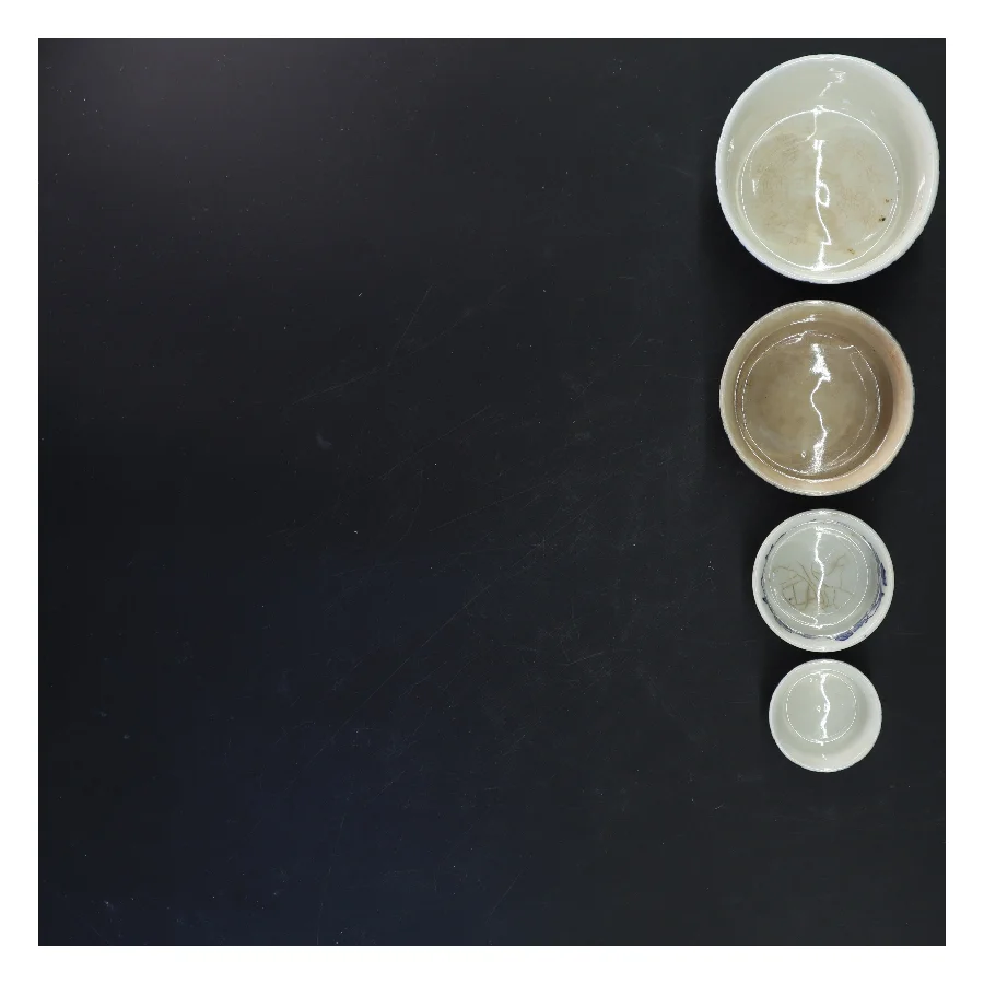  Delft Skåle, 4 stk (str. 3,5x5&4x6&6x9&7x10 cm)      