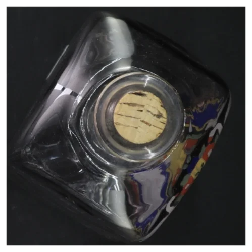 Apotekerflaske Dekoreret glasflaske (str. 22 cm)