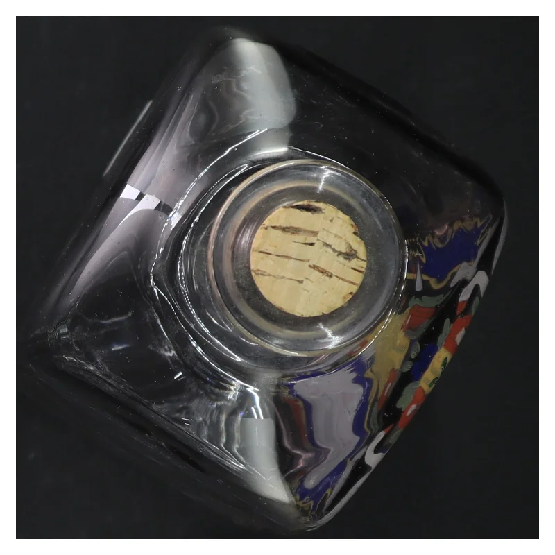 Apotekerflaske Dekoreret glasflaske (str. 22 cm)