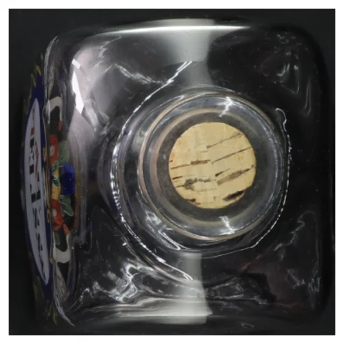 Apotekerflaske Dekoreret glasflaske (str. 22 cm)