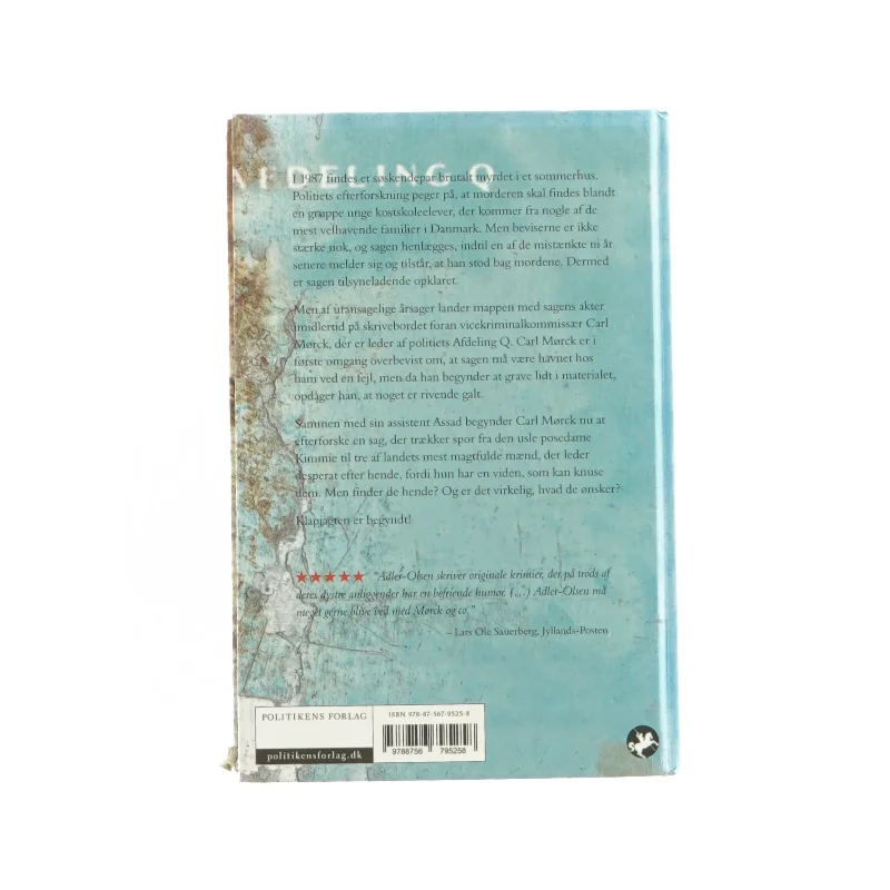 Fasandræberne af Jussi Adler Olsen, en Afdeling Q bog