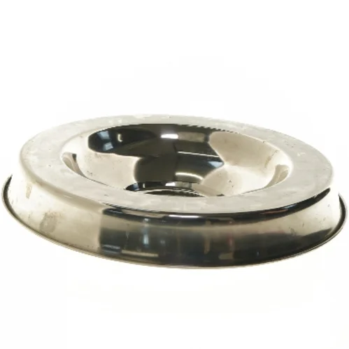 Hunde madskål . Nyt Trixie rustfri stålfad (str. Ø 40x6 cm)