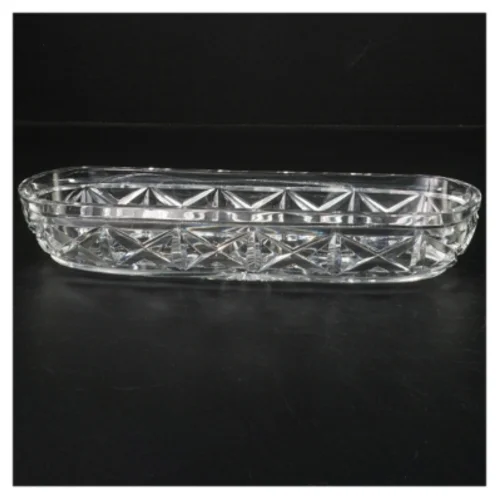 Glasskål   brugt på gamle toiletborde (str. 25 x 8 cm)