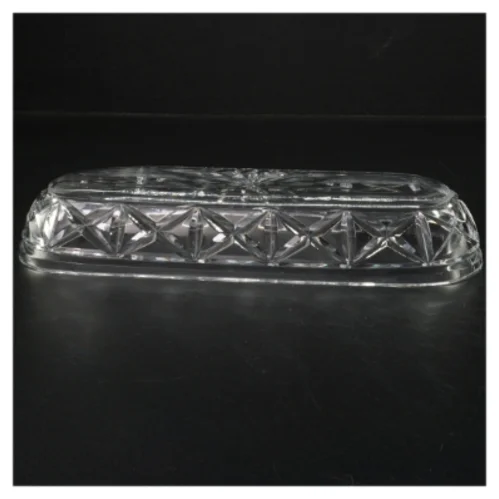 Glasskål   brugt på gamle toiletborde (str. 25 x 8 cm)