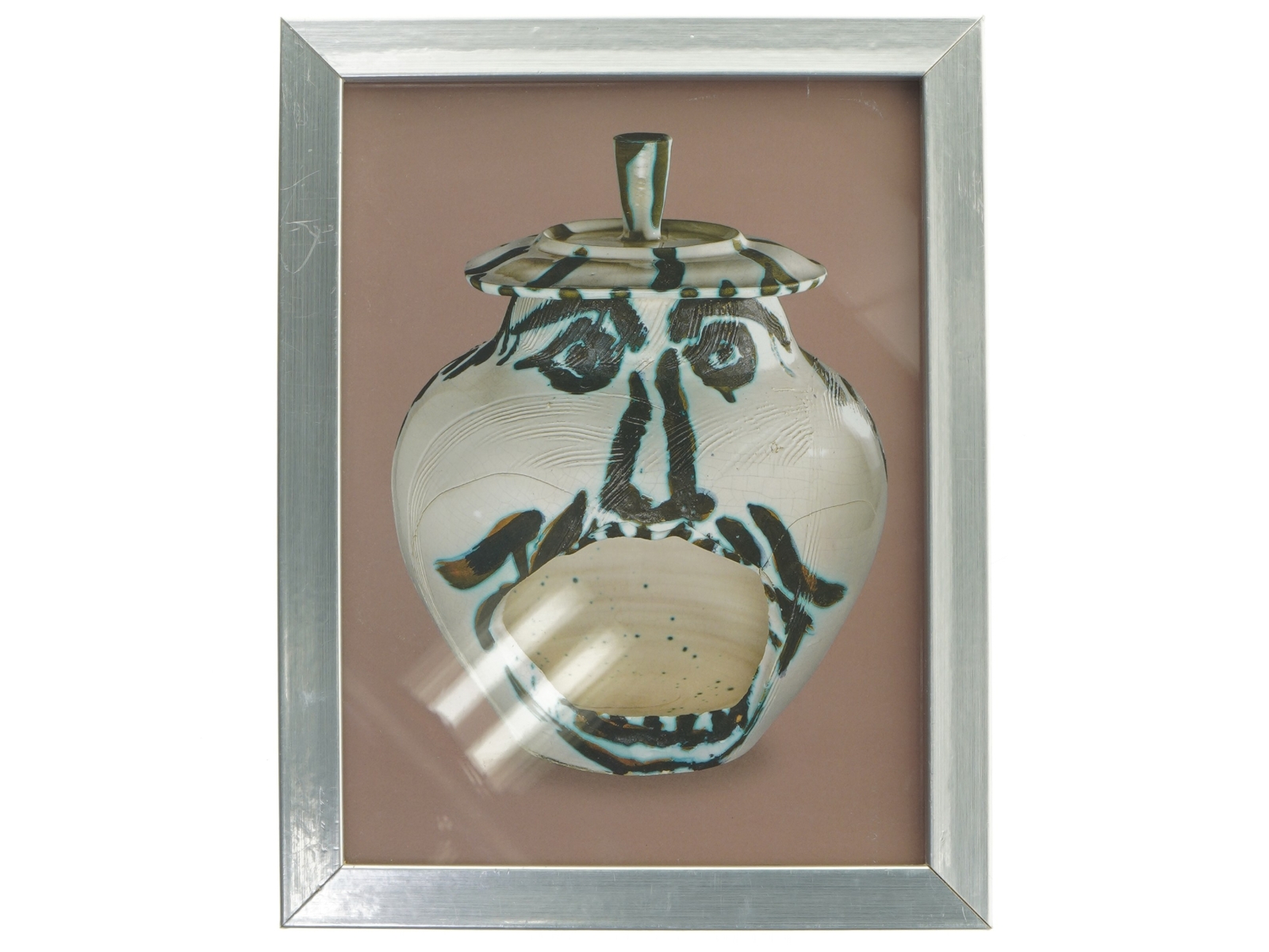 Picasso ….Billede i sølvfarvet ramme (str. 26,5 x 20,5 cm)