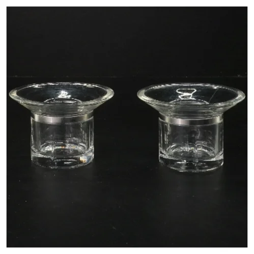 To glaslysestager fra Rosendahl (str. Ø 11 cm længde 7 cm)