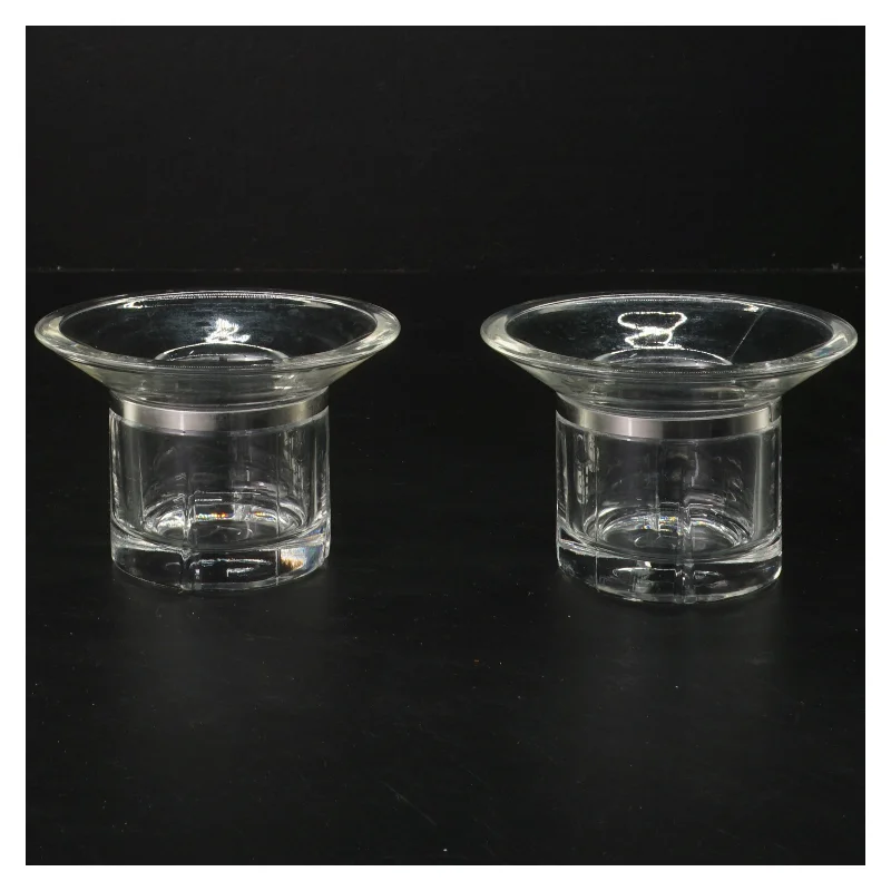 To glaslysestager fra Rosendahl (str. Ø 11 cm længde 7 cm)