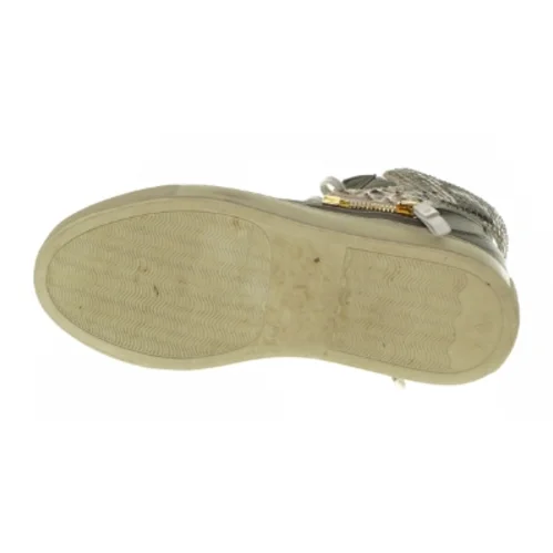 Sneakers ske med slangeskindsprint