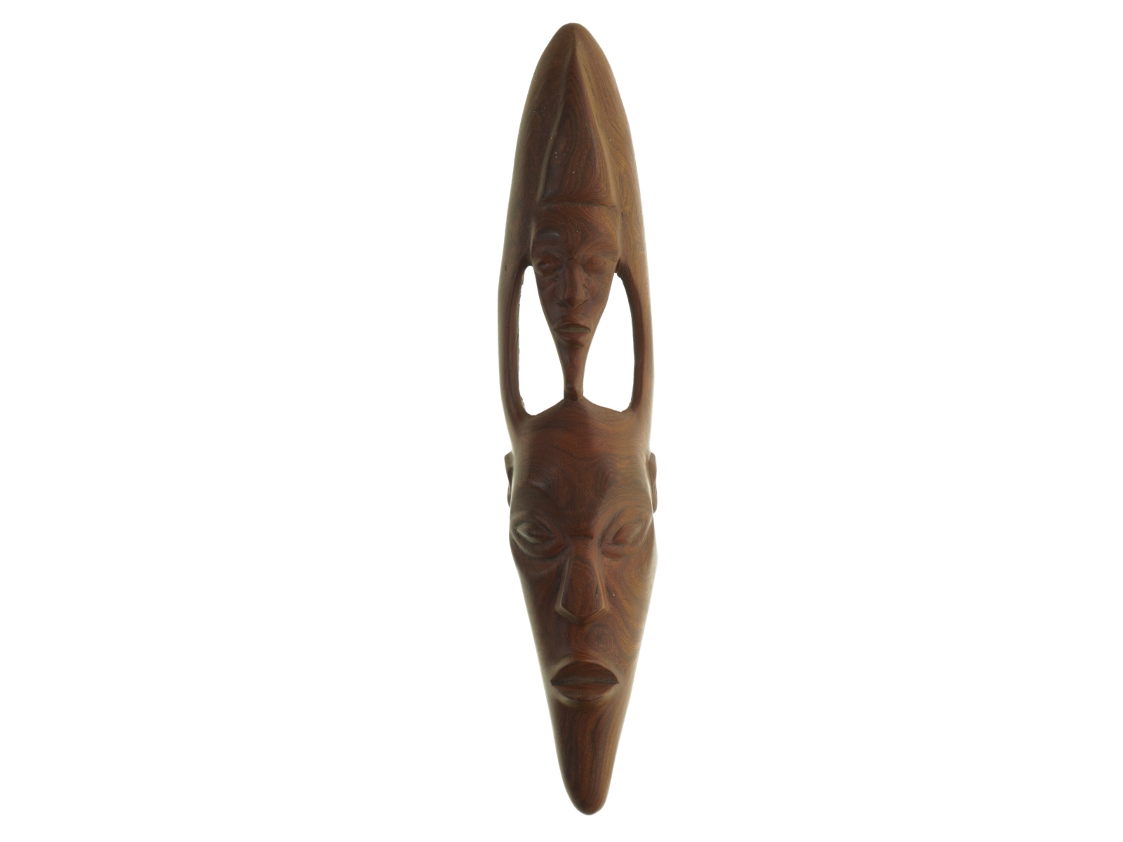 Træmaske vægdekoration (str. 49. x 11 cm)