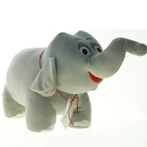 Stor grå elefant plysdyr (str. Længde, 60 cm. højde. 40 cm)