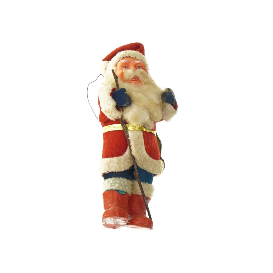 gammel Julemand med sæk - figur