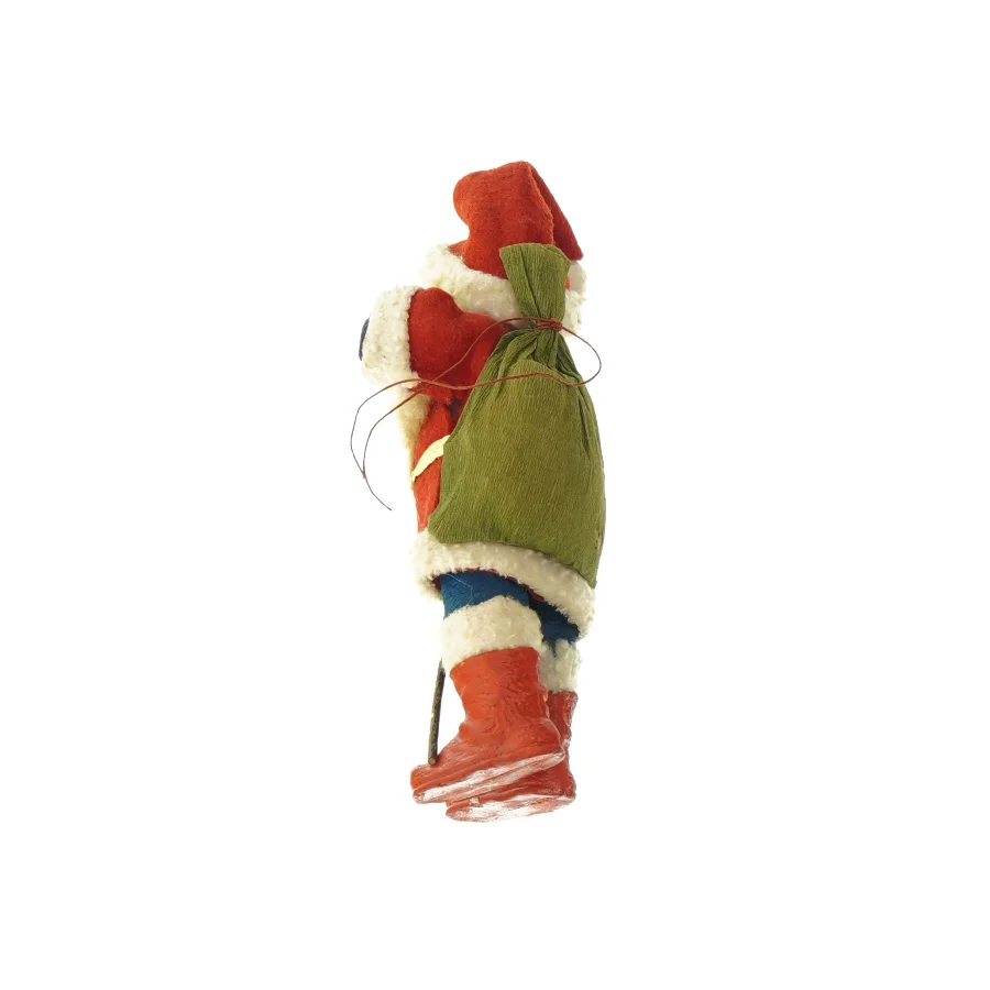 gammel Julemand med sæk - figur