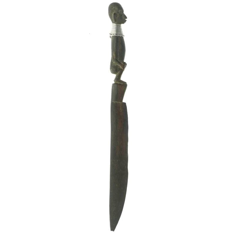 Brevkniv med afrikansk kvinde (str. 26. x 2 cm)