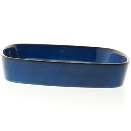 Alluminia Blue fantasy Bird  .Blåt fajancefad (str. 22 cm)