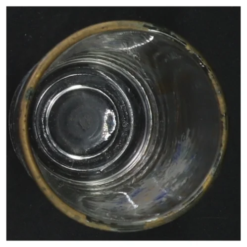 Dekorative glas med blomstermønster (str. 9,5 cm)