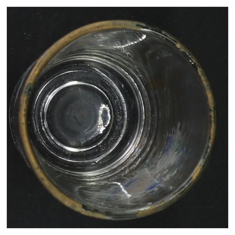 Dekorative glas med blomstermønster (str. 9,5 cm)