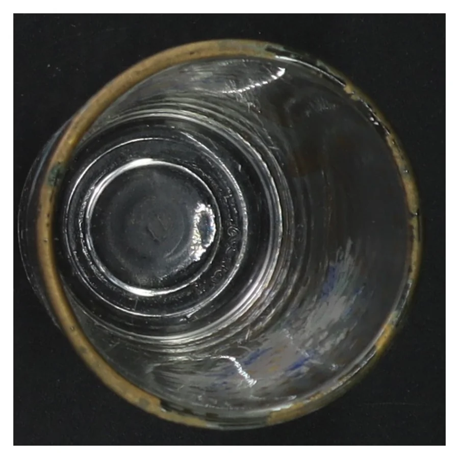 Dekorative glas med blomstermønster (str. 9,5 cm)