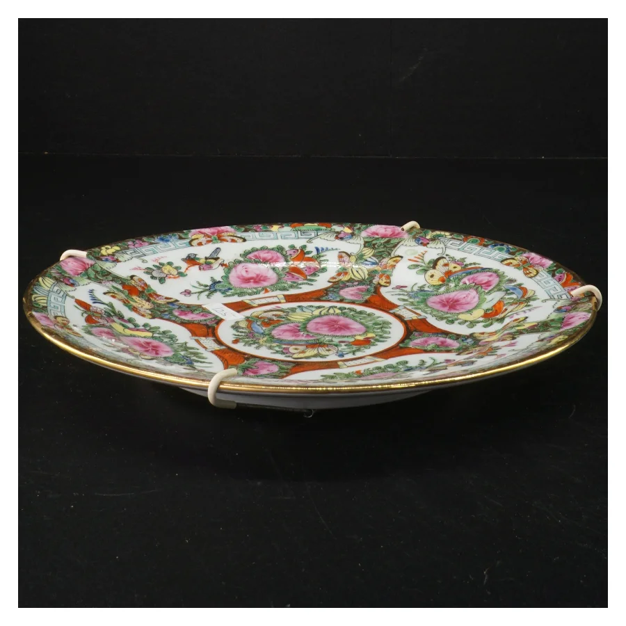 Håndmalet porcelænsplatte (str. 23 cm)