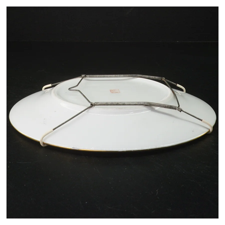 Håndmalet porcelænsplatte (str. 23 cm)