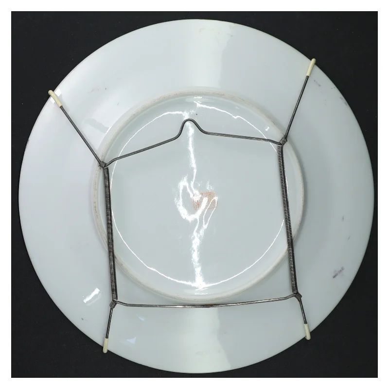 Håndmalet porcelænsplatte (str. 23 cm)